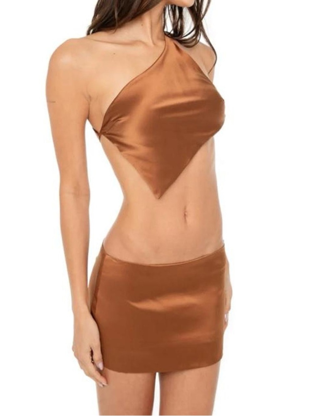 NWT 100% Silk Tini Mini Skirt